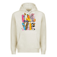 Oatmeal Heather love easter Premium Hoodie - AdoDesignShop