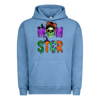 Pigment Pebble Blue momster Urban Hoodie - BundleAndBundleShop