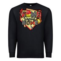 Black home sweet home softball Premium Sweatshirt - Zillion Design Studio