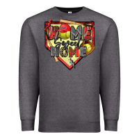 Charcoal Heather home sweet home softball Premium Sweatshirt - Zillion Design Studio
