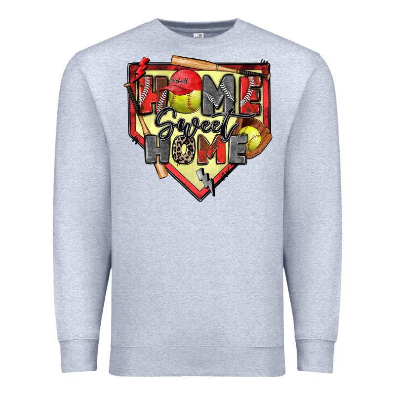 Home Sweet Home Softball Premium Sweatshirt by Zillion Design Studio | Teevron