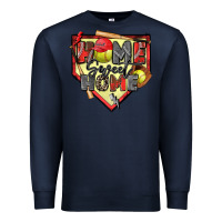 Navy home sweet home softball Premium Sweatshirt - Zillion Design Studio