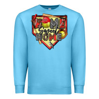 Ocean Blue home sweet home softball Premium Sweatshirt - Zillion Design Studio