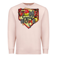 Pale Pink home sweet home softball Premium Sweatshirt - Zillion Design Studio