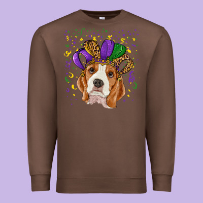 Premium Sweatshirt Mardi gras beagle