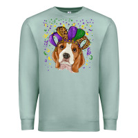 Seafoam Mardi gras beagle Premium Sweatshirt - RanaPortraitStore