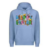 Colony Blue happy easter Premium Hoodie - AdoDesignShop