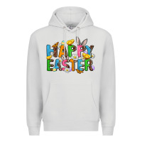 Dove Grey happy easter Premium Hoodie - AdoDesignShop
