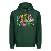 Sports Green happy easter Premium Hoodie - AdoDesignShop
