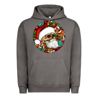 Pigment Tornado Christmas hippie skeleton santa ornament Urban Hoodie - Artiststas