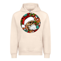 Sandshell Christmas hippie skeleton santa ornament Urban Hoodie - Artiststas