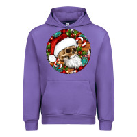 Tulip Christmas hippie skeleton santa ornament Urban Hoodie - Artiststas