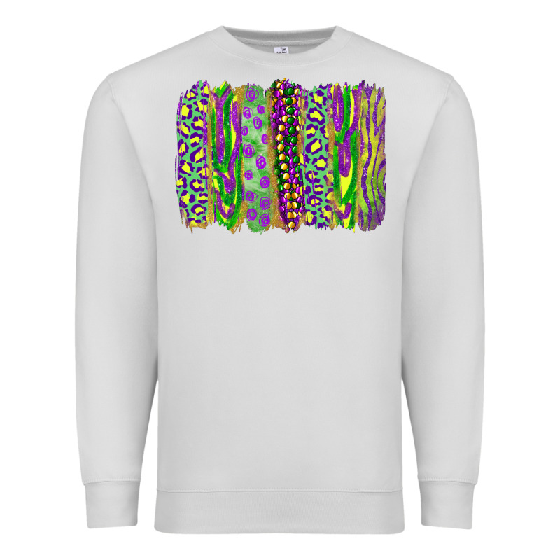 Mardi Gras Brush Stroke Premium Sweatshirt by RanaPortraitStore | Teevron