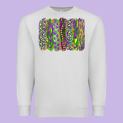 Premium Sweatshirt Mardi gras brush stroke