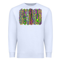 White Mardi gras brush stroke Premium Sweatshirt - RanaPortraitStore
