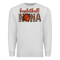 Dove Grey basketball nana with leopard Premium Sweatshirt - texasbilliewilder