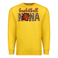 Lemon basketball nana with leopard Premium Sweatshirt - texasbilliewilder
