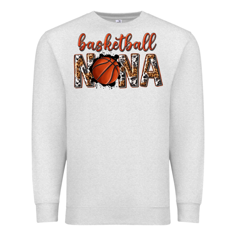 Basketball Nana With Leopard Premium Sweatshirt by texasbilliewilder | Teevron