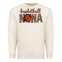 Sandshell basketball nana with leopard Premium Sweatshirt - texasbilliewilder