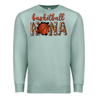 Seafoam basketball nana with leopard Premium Sweatshirt - texasbilliewilder