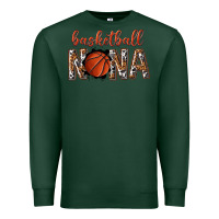 Sports Green basketball nana with leopard Premium Sweatshirt - texasbilliewilder
