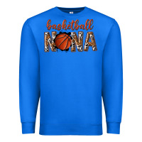 True Royal basketball nana with leopard Premium Sweatshirt - texasbilliewilder