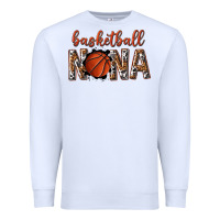 White basketball nana with leopard Premium Sweatshirt - texasbilliewilder