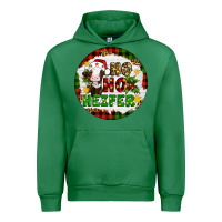 Emerald Christmas ho ho heifer Urban Hoodie - Artiststas