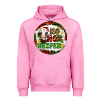 Fuchsia Pink Christmas ho ho heifer Urban Hoodie - Artiststas