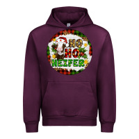 Mauve Wine Christmas ho ho heifer Urban Hoodie - Artiststas