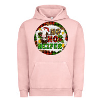 Pigment Salmon Christmas ho ho heifer Urban Hoodie - Artiststas
