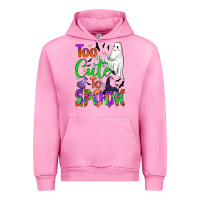 Fuchsia Pink too cute to spook Urban Hoodie - BundleAndBundleShop