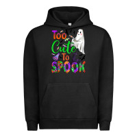 Pigment Black too cute to spook Urban Hoodie - BundleAndBundleShop
