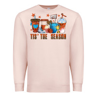 Pale Pink basketball tisthe season coffee cups Premium Sweatshirt - texasbilliewilder
