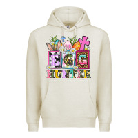 Oatmeal Heather egg hunter Premium Hoodie - AdoDesignShop