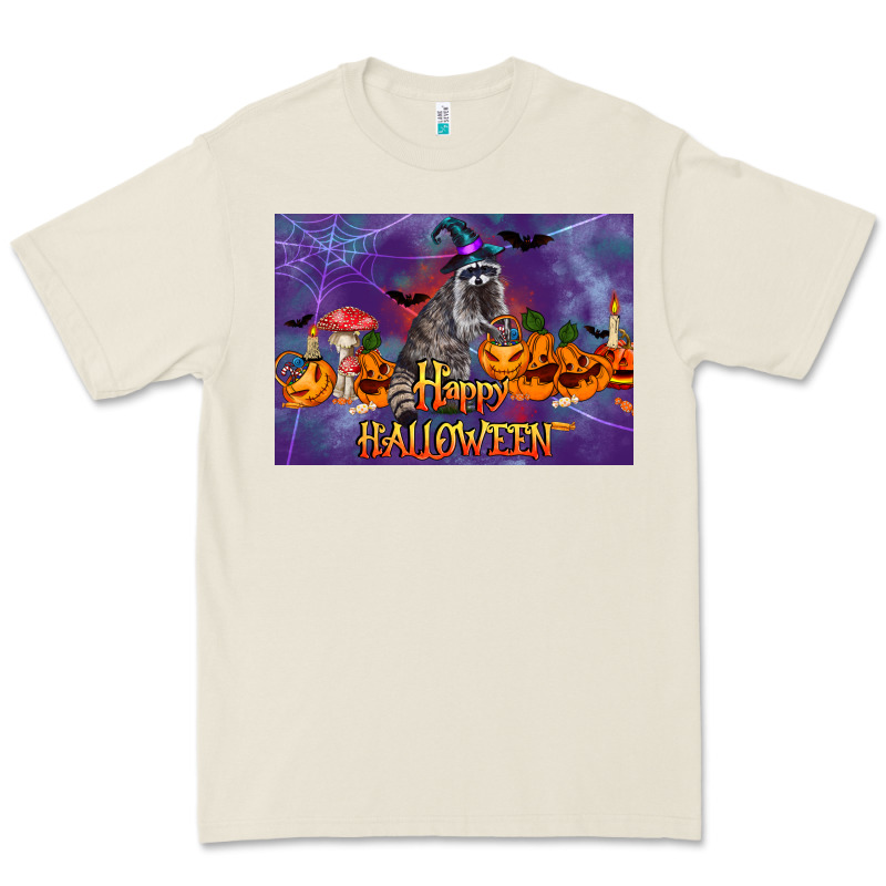 Happy Halloween Raccoon Premium Tee by LillyAllenDesigns | Teevron