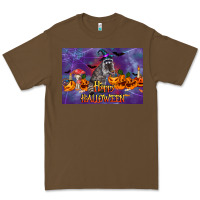 Cacao Happy Halloween Raccoon Premium Tee - LillyAllenDesigns