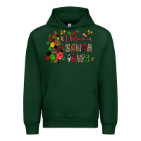 Forest Green i believe in santa paws Urban Hoodie - AdoDesignShop