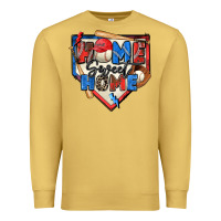 Antique Gold home sweet home baseball Premium Sweatshirt - Zillion Design Studio