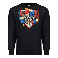 Black home sweet home baseball Premium Sweatshirt - Zillion Design Studio