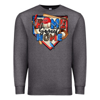 Charcoal Heather home sweet home baseball Premium Sweatshirt - Zillion Design Studio