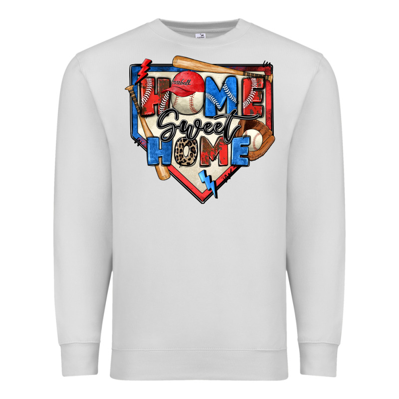 Home Sweet Home Baseball Premium Sweatshirt by Zillion Design Studio | Teevron