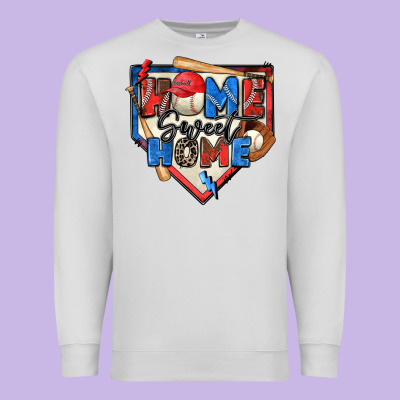 Premium Sweatshirt home sweet home baseball