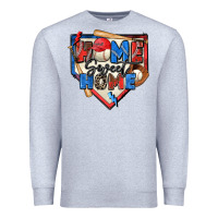 Heather Grey home sweet home baseball Premium Sweatshirt - Zillion Design Studio