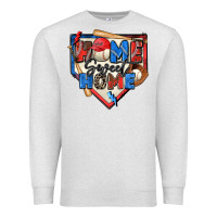 Oatmeal Heather home sweet home baseball Premium Sweatshirt - Zillion Design Studio