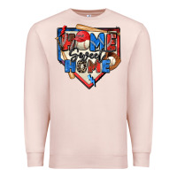 Pale Pink home sweet home baseball Premium Sweatshirt - Zillion Design Studio