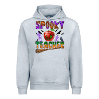 Heather Grey spooky teacher Urban Hoodie - BundleAndBundleShop
