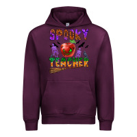 Mauve Wine spooky teacher Urban Hoodie - BundleAndBundleShop