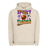 Pigment French Oak spooky teacher Urban Hoodie - BundleAndBundleShop
