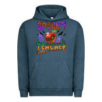 Pigment Midnight Navy spooky teacher Urban Hoodie - BundleAndBundleShop